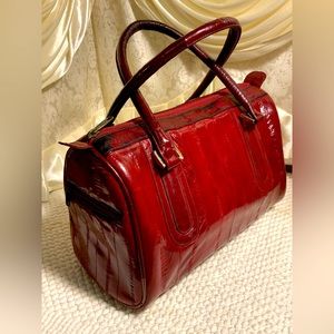 SUNCO GENUINE EEL SKIN VINTAGE BAG MADE IN KOREA